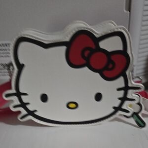 Hello Kitty White and Red Face Pouch